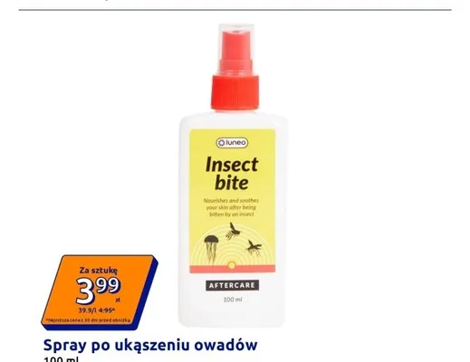 Spray po ukąszeniu owadów luneo promocja w Action