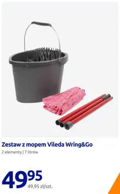 Zestaw z mopem Vileda Wring & Go promocja w Action