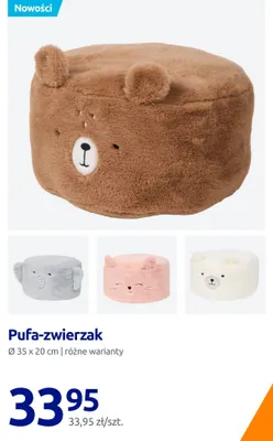 Pufa-zwierzak Ø35x20 cm promocja w Action