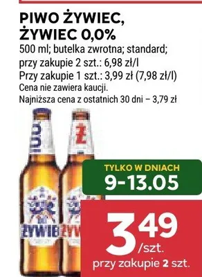 Piwo Żywiec 0,0% promocja w Stokrotka