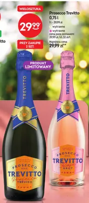 Wino musujące Prosecco Trevitto Rose wytrawne promocja w Żabka