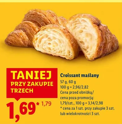 Croissant maślany promocja w Lidl