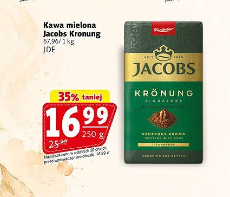 Kawa mielona Jacobs Kronung promocja w Prim Market