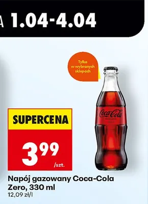 Napój gazowany Coca-Cola Zero 330 ml promocja w Biedronka