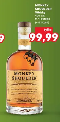 Whisky Monkey Shoulder 40% alk. promocja w Kaufland