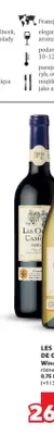 Wino czerwone Les Ormes de Cambras Merlot promocja w Kaufland