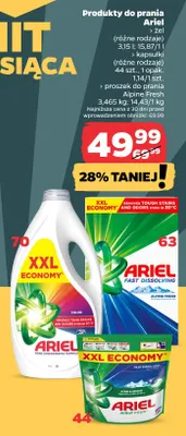 Proszek do prania Alpine Fresh Ariel promocja w Netto
