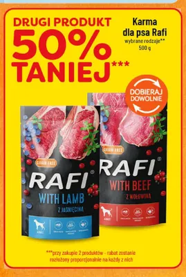 Karma dla psa Rafi z wołowiną promocja w POLOmarket