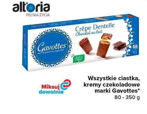 Ciastka, kremy czekoladowe Gavottes promocja w Carrefour Market