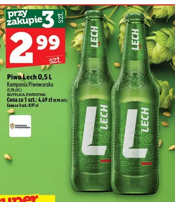 Piwo Lech promocja w TOPAZ