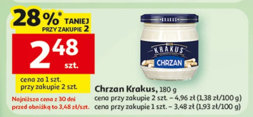 Chrzan promocja w Auchan
