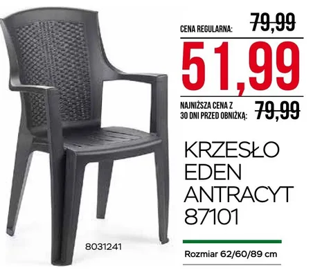 Krzesło Eden antracyt 87101 promocja w Abra Meble