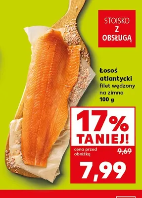 Łosoś atlantycki filet wędzony na zimno promocja w Kaufland