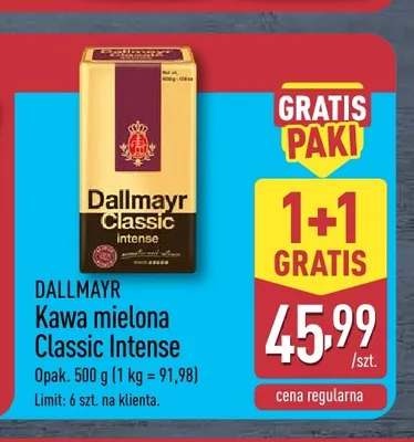 Kawa mielona Classic Intense Dallmayr promocja w Aldi
