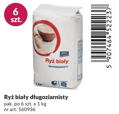 Ryż biały długoziarnisty promocja w Makro