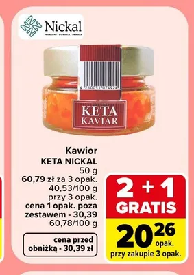 Kawior Keta Nickal promocja w Carrefour Market