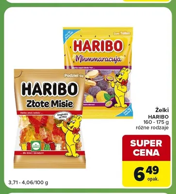 Żelki Mhmmaracuja Haribo promocja w Carrefour Express