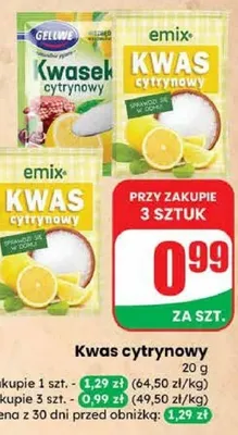 Kwas cytrynowy promocja w Dino