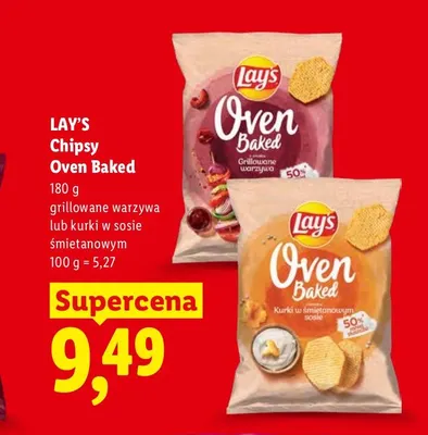 Chipsy Oven Baked Lay's grillowane warzywa promocja w Lidl