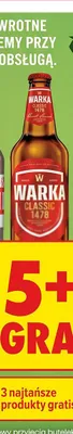 Piwo Warka Classic promocja w Biedronka