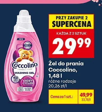Żel do prania Coccolino promocja w Biedronka