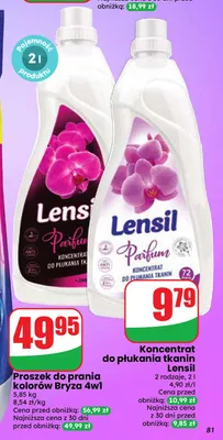 Koncentrat do płukania tkanin Lensil promocja w Dino