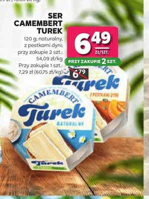 Ser Camembert Turek z pestkami dyni promocja w Stokrotka