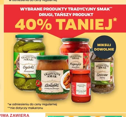 Ogórki konserwowe Tradycyjny Smak promocja w Netto