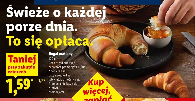 Rogal maślany promocja w Lidl