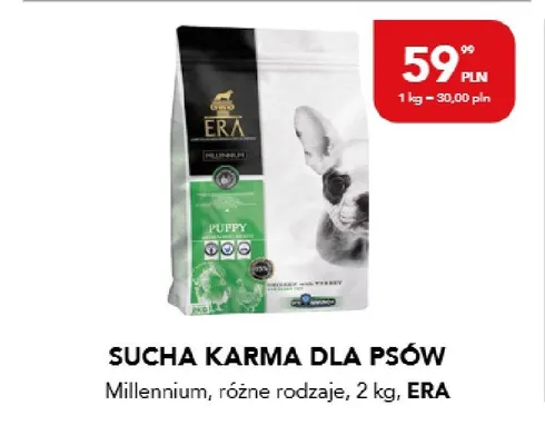 Sucha karma dla psów Millennium, różne rodzaje promocja w Aquael zoo
