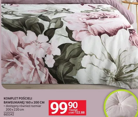 Komplet pościeli bawełna 140 x 200 cm + 70 x 80 cm promocja w Selgros