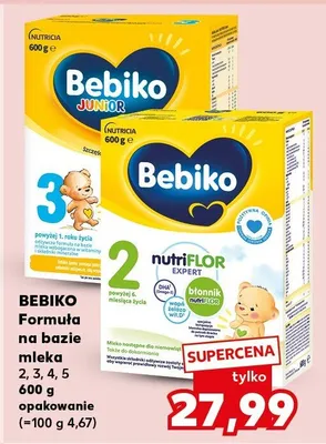 Formuła na bazie mleka 2, 3, 4, 5 promocja w Kaufland