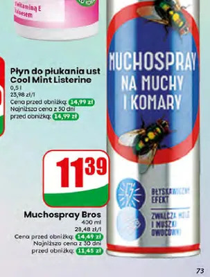 Muchospray na muchy i komary Bros promocja w Dino