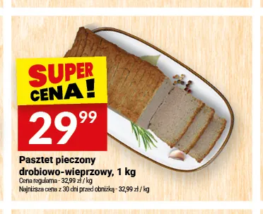 Pasztet pieczony drobiowo-wieprzowy promocja w Twój Market