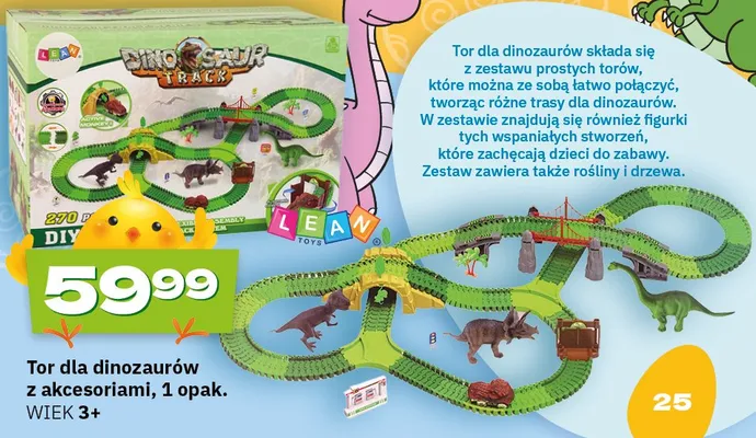 Tor dla dinozaurów z akcesoriami promocja w Twój Market