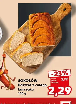 Pasztet z całego kurczaka Sokołów promocja w Kaufland