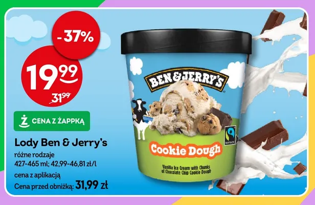 Lody Ben & Jerry's promocja w Żabka