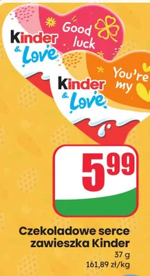 Czekoladowe serce zawieszka promocja w Dino
