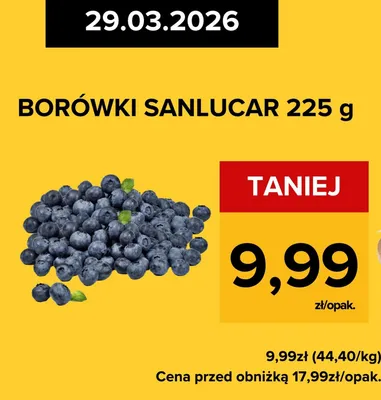 Borówki promocja w Supeco