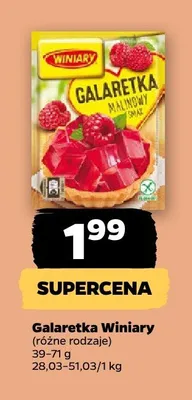 Galaretka malinowy smak Winiary promocja w Netto