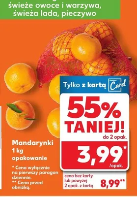 Mandarynki promocja w Kaufland