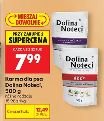 Karma dla psa Dolina Noteci promocja w Biedronka