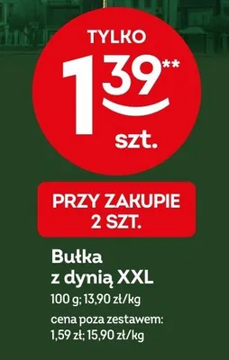 Bułka z dynią XXL promocja w Żabka