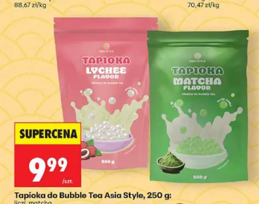 Tapioka do Bubble Tea o smaku liczi Asia Style promocja w Biedronka