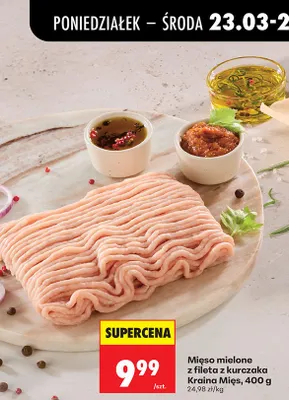 Mięso mielone z fileta z kurczaka promocja w Biedronka