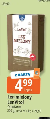 Len mielony LenVitol Oleofarm promocja w Leclerc