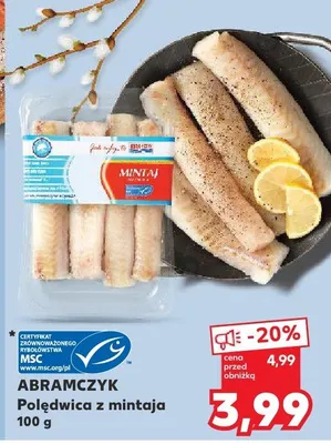 Polędwica z mintaja promocja w Kaufland