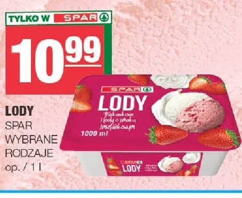 Lody Spar promocja w SPAR