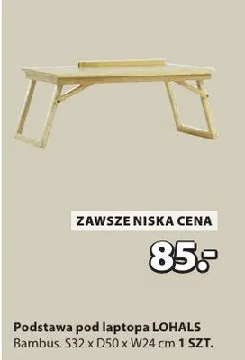Podstawka pod laptopa Lohals bambus S32 x D50 x W24 cm promocja w Jysk