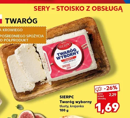 Twaróg wyborny tłusty krajanka Sierpc promocja w Kaufland